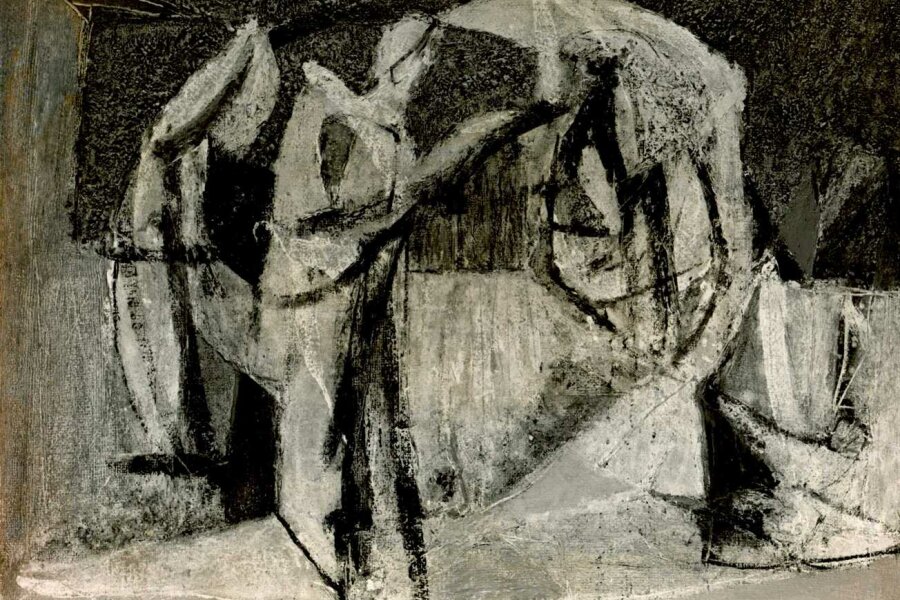Rudolf Fila, Trio, 1962, olej, plátno